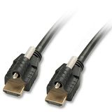 Cable Lindy LINDY HDMI cable Ethernet & 2x plug lock A/A 5m