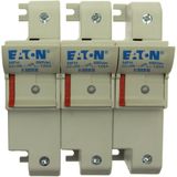 Fuse-holder, low voltage, 125 A, AC 690 V, 22 x 58 mm, 3P+N, IEC, With indicator