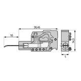 Testing plug module with contact stud Pin spacing 7.62 mm / 0.3 in ora