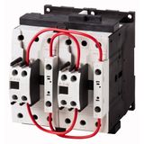 Reversing contactor combination, 380 V 400 V: 30 kW, 230 V 50 Hz, 240 V 60 Hz, AC operation