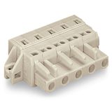 1-conductor female connector CAGE CLAMP® 2.5 mm² light gray