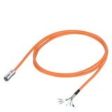 Power cable, Preassembled 4x0.75 + ...