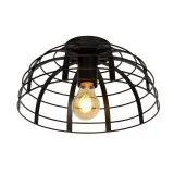 Lucide ELODIE - Flush ceiling light - Ø 30 cm - 1xE27 - Black