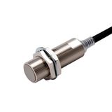 Proximity sensor, inductive, nickel-brass, long body, M18, shielded, 8 E2EN1604M