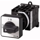 Step switches, T0, 20 A, rear mounting, 5 contact unit(s), Contacts: 9, 45 °, maintained, With 0 (Off) position, 0-3, Design number 8281