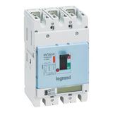 Circuit breaker DPX3 250HP 3 poles,rated current of 160A and S10 electronic protection unit