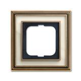 1721-848-500 Cover Frame Busch-dynasty® antique brass ivory white