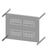 SIVACON S4 mounting plate 3VL4 up to 400A 3/4-pole,  8PQ6000-2BA88