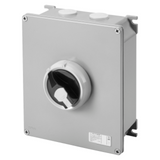 ROTATORY ISOLATOR - HP- SURFACE-MOUNTING - COMMAND - METAL BOX - 80A 4P - LOCKABLE BLACK KNOB - IP66