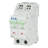 Miniature circuit breaker (MCB) with plug-in terminal, 8 A, 2p, characteristic: D