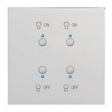 67682 Art d'Arnould Epure MyHOME_Up double light switch - mirror steel