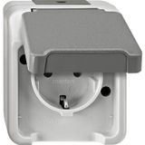 Merten SCHUKO socket outlet light grey MEG2301-8029