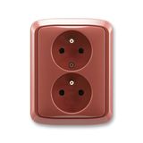 5512A-2349 R2 Socket outlet double, earthing pin