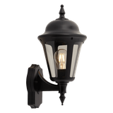 Latina E27 Wall Lantern PIR Black