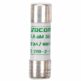 Cylindrical fuse aM type 12A 500Vac size 10x38