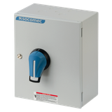 Fuse combination switch FUSERBLOC 4P 630A in steel enclosure IP65