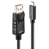 5m USB Type C to DP 4K60 Adapter Cable with HDR Creates reliable 4K connections between a USB Type C equipped computer and a DP display at longer distances