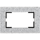 Novella Accessory Corian - Dusk Two Gang Flush Mounted Frame