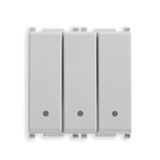 Three 1P 20AX 1-way switches Silver