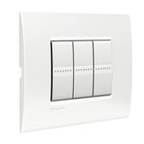 LL - COVER PLATE 3P PURE WHITE