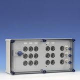 Light+power distribution enclosure 63A 4p 3xDII-5xDII+busbar