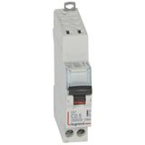 DX³6000 10kA automatic high inlet and low outlet U+N screw circuit breaker - 230V~ - 0.5A - 10 kA curve C - 1 module