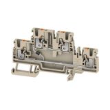 Component terminal block, 2.5 mm², 1.5 A, 1N5408, dark beige