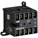 K6-22Z-F-01 Mini Contactor Relay 24V 40-450Hz