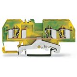 3-conductor ground terminal block 4 mm² center marking green-yellow