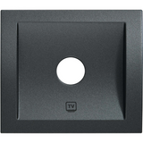 Thea Blu Accessory Black TV Socket Terminated