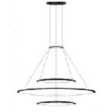 Pendant Circular Outward 3 Rings (ø900 ø2000 ø900) LED 211.2W 10651lm 4000K White