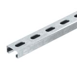 MS4121P3000FS Profile rail perforated, slot 22mm 3000x41x21