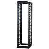 Punched hole 20mm channel rack 7 feet x 24 inches black 3/8 inch square hole