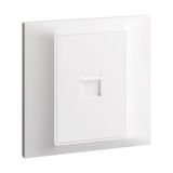 Socket 1 Gang RJ11 Telephone 7X7 White, Legrand-Belanko S