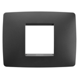 ONE PLATE - IN PAINTED TECHNOPOLYMER - 2 MODULES - SATIN BLACK - CHORUSMART