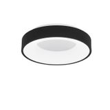 Triac Dimmable Sandy Black Aluminium   & Acrylic  LED 30 Watt 230 Volt  1845Lm 3000K IP20  D: 38 H: 9 cm