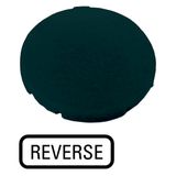 Button plate, flat black, REVERSE