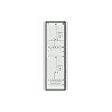 Meter box insert 2-rows, 2 meter boards / 18 Modul heights