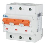 Miniature circuit breaker (MCB), 63A, 3p, C-Char, AC