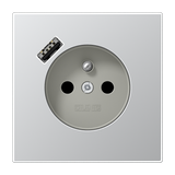 Socket fren/belg with USB type A AL1520F-18A
