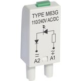 Module L, Coil energizing indication. Voltage - 110/240 V AC/DC