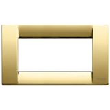 Classica plate 4M metal polished gold