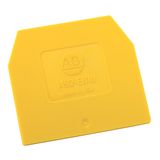 Allen-Bradley 1492-EB10-Y End Barrier, For Screw Type TB, 1.5 x 45 x 41mm (0.06 x 1.77 x 1.61 in), Yellow, for Use With 1492-W6, W10, W16S, WG6, WG10S, WG16S