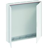 B58 ComfortLine B Wall-mounting cabinet, Surface mounted/recessed mounted/partially recessed mounted, 480 SU, Grounded (Class I), IP44, Field Width: 5, Rows: 8, 1250 mm x 1300 mm x 215 mm