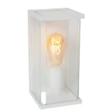 Lucide CLAIRE - Wall lamp Indoor/Outdoor - 1xE27 - IP54 - Motion sensor - White