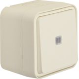 Control change-over switch surface-mounted, W.1, polar white
