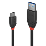 1m USB 3.2 Type A to C Cable, 10Gbps, Black Line USB Type A Male to C Male