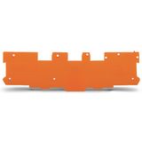 End and intermediate plate 1.1 mm thick orange