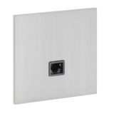 67425 Art d'Arnould univers Epure RJ45 socket category 6 FTP - brushed steel