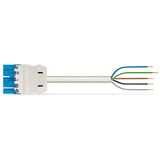 pre-assembled connecting cable B2ca Plug/open-ended, blue